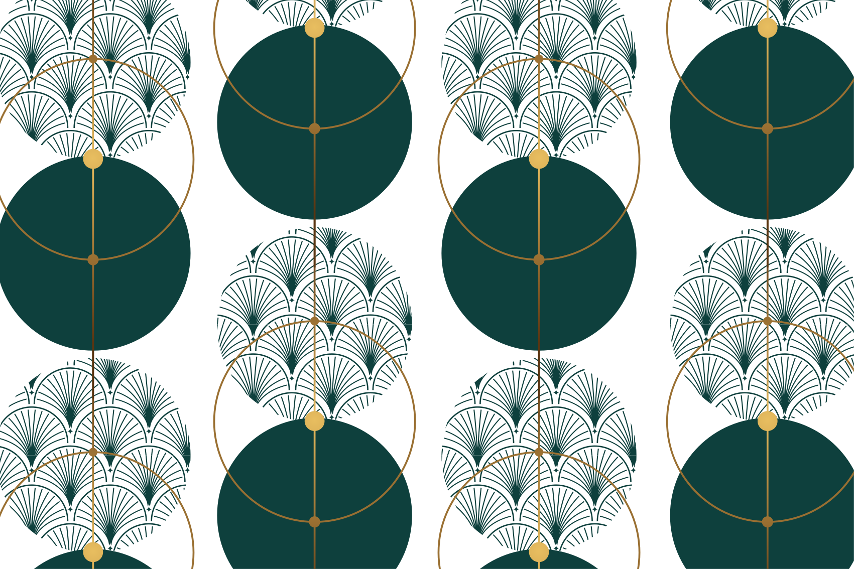 Vinilne preproge z geometrijskimi vzorci glamuroznega sloga - TenStickers