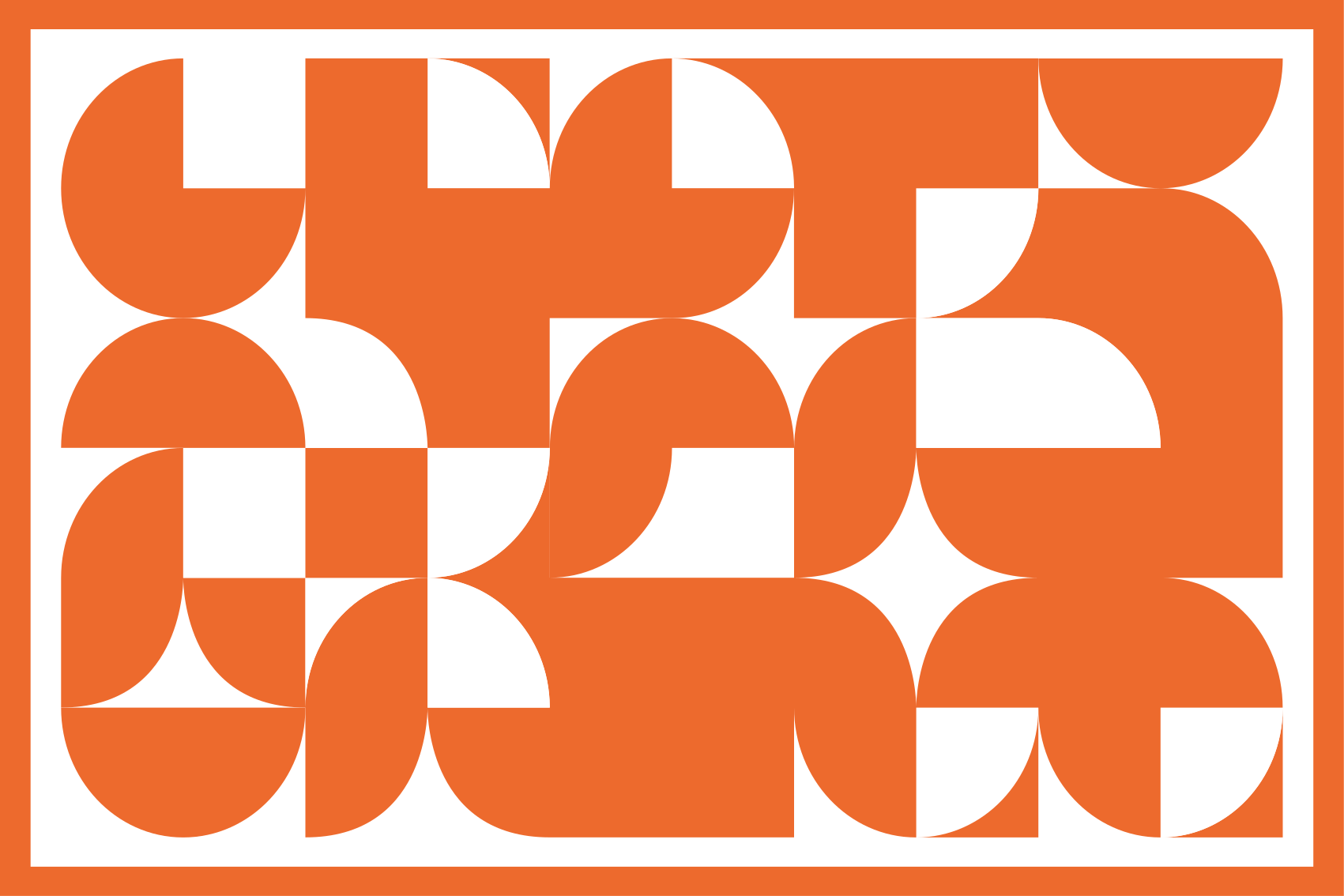 Vinilne preproge z geometrijskimi vzorci oranžni krog - TenStickers