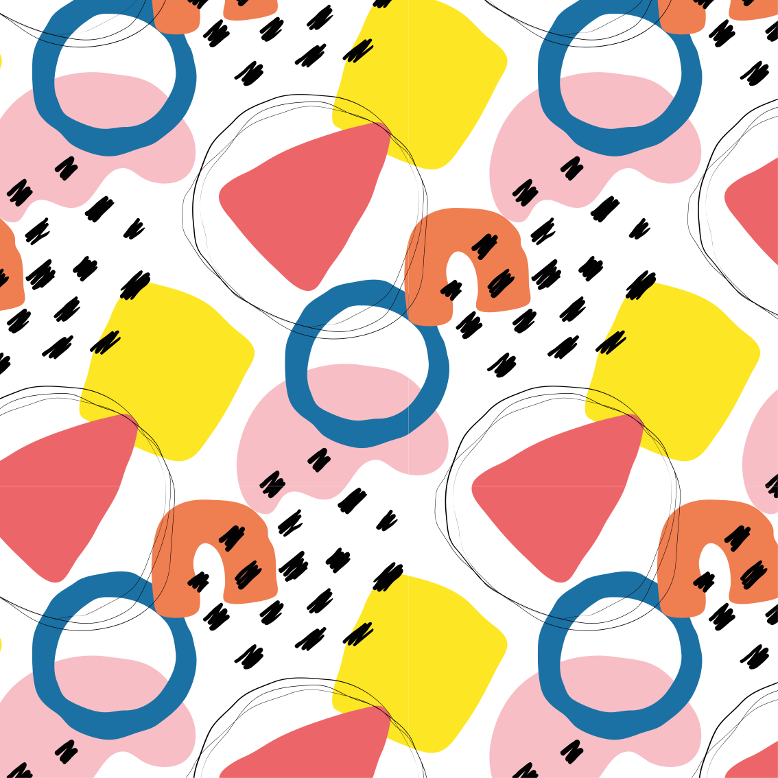 Vinilne preproge z geometrijskimi vzorci umetniški vzorci - TenStickers