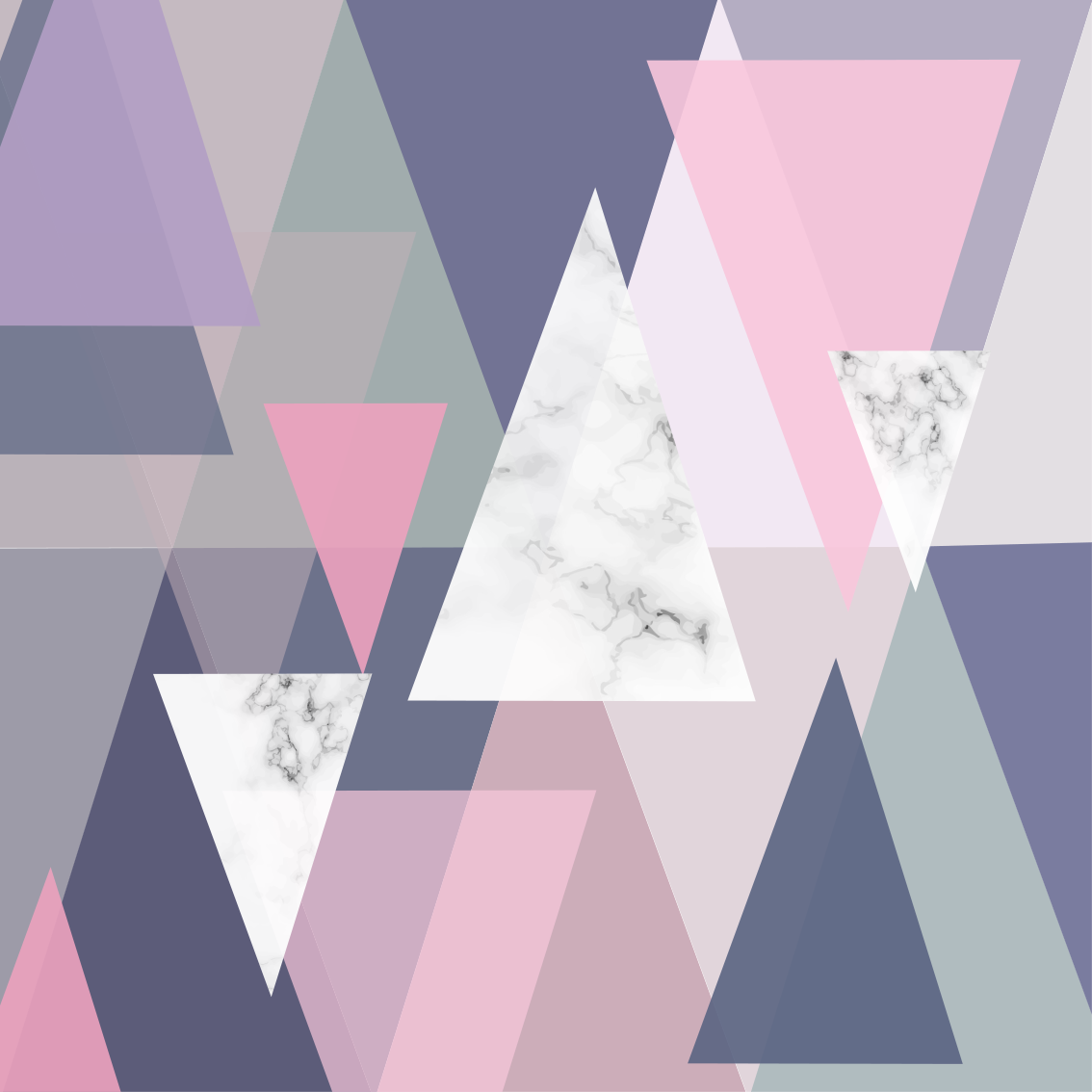 Vinilne preproge z geometrijskimi vzorci 3d trikotniki - TenStickers