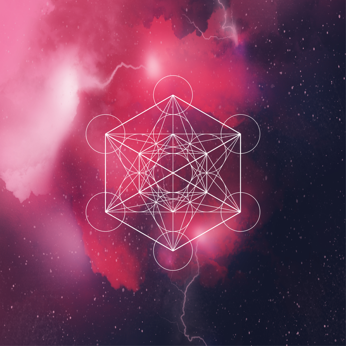 Vinilne preproge z geometrijskimi vzorci metatronov simbol - TenStickers