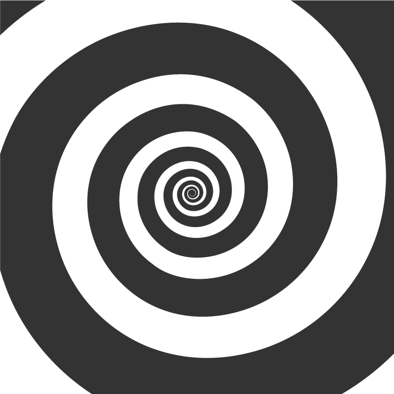 Vinilne preproge z geometrijskimi vzorci spiralno gibanje - TenStickers