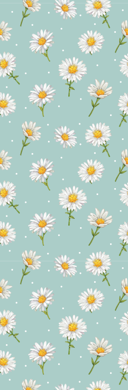Vinilna preproga za hodnik vzorec marjetic - TenStickers