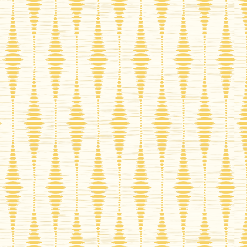 Rumeno vinilno preproga rumeni rabaul ikat - TenStickers