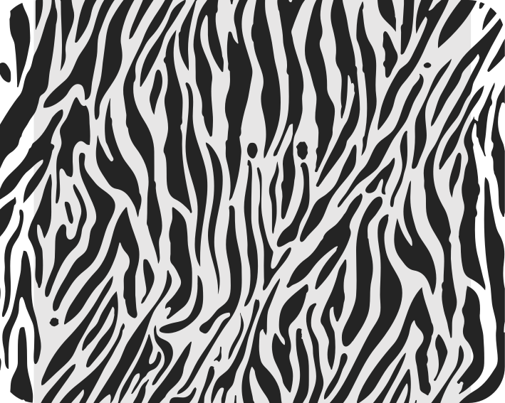 Bel vinilni preproga vzorec zebra - TenStickers