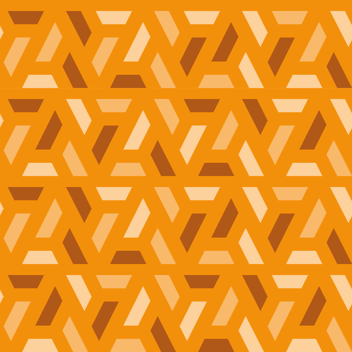 Oranžni vinilni preproga geometrijski oranžni toni - TenStickers