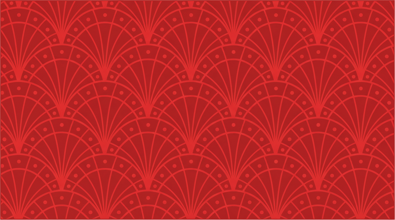Rdeči vinilni preprogi elegantni rdeči art deco - TenStickers