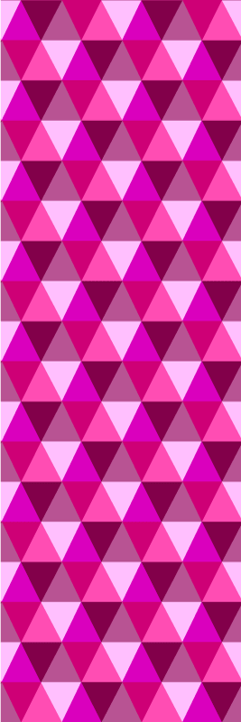 Roza vinilna preproga fuksija geometrijska - TenStickers