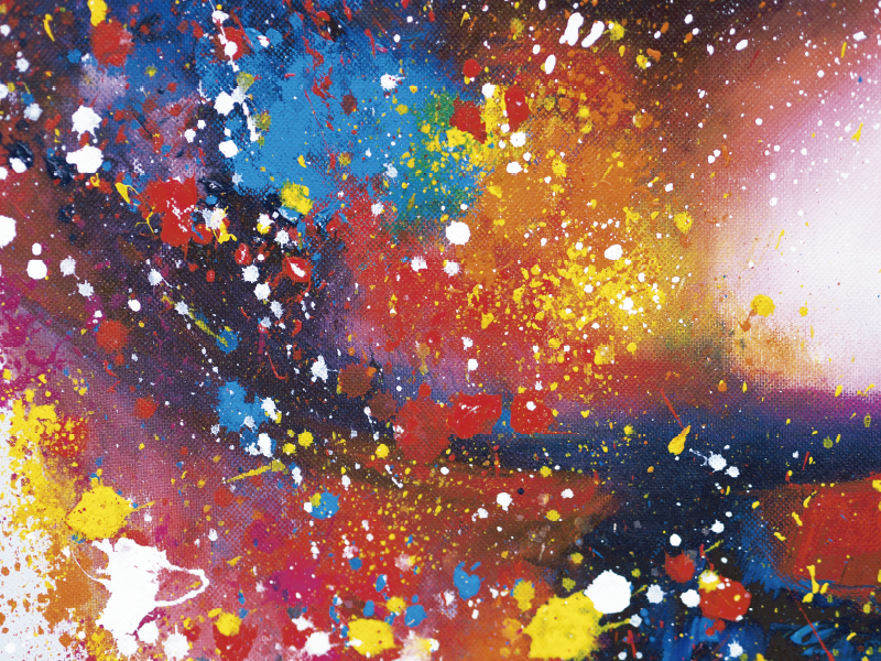 Vinilna preproga sodobno abstraktno slikarstvo - TenStickers