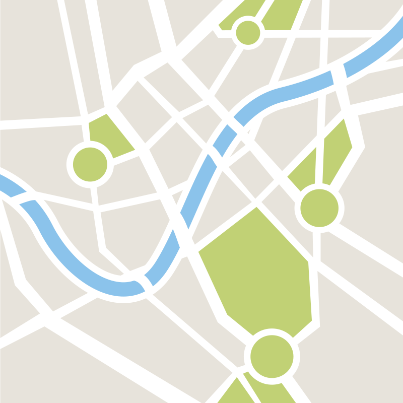 Neverjetne mestne ceste vinilna preproga - TenStickers