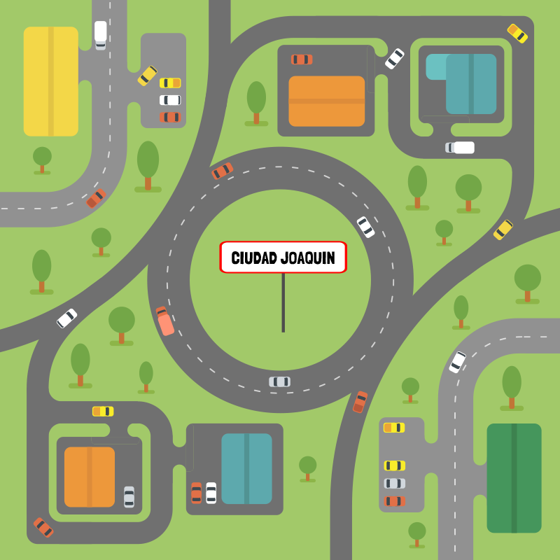 Kvadratna mestna vinilna preproga s prilagojenim imenom - TenStickers