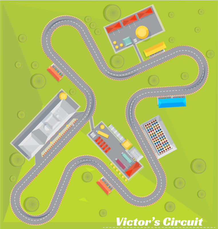 Neverjetno personaliziran dirkaški vinil preprog - TenStickers