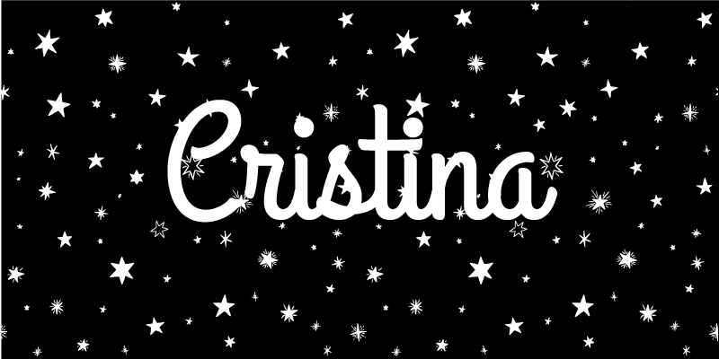 Po meri zvezdnato Vinilna preproga z imeni - TenStickers