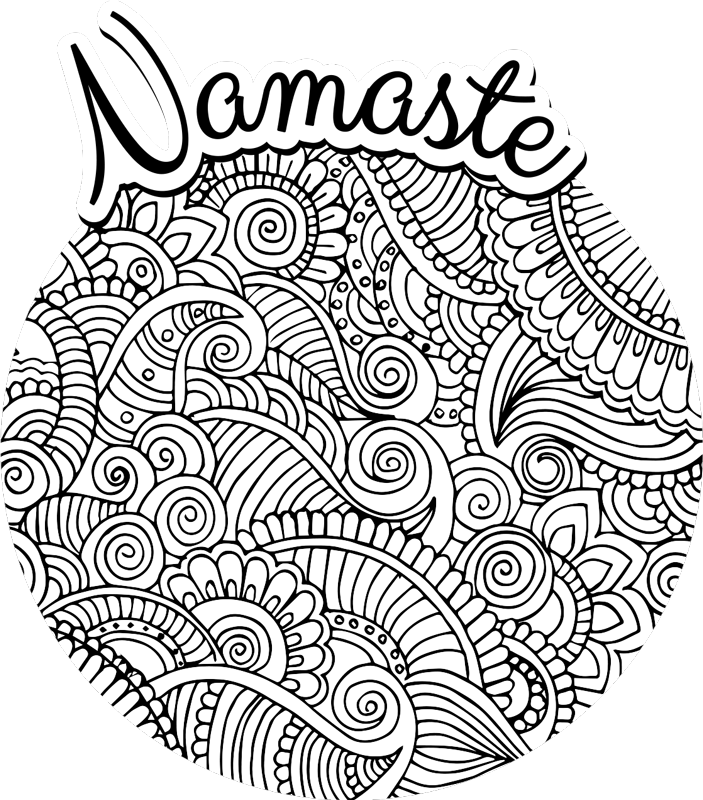 Mandala namaste vinilna preproga - TenStickers