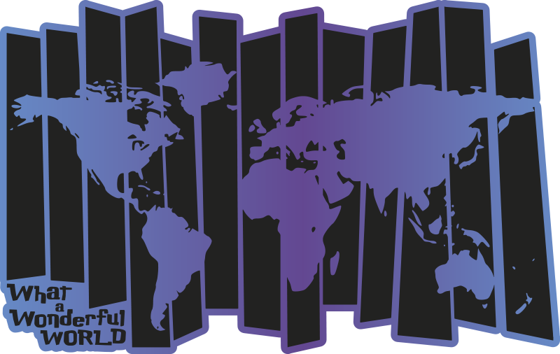 Zemljevid sveta, kako čudovita svetovna vinilna preproga - TenStickers