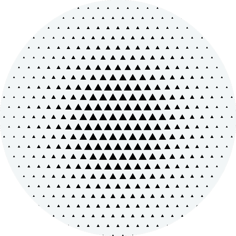 Minimalistična vinilna preproga s trikotniki - TenStickers