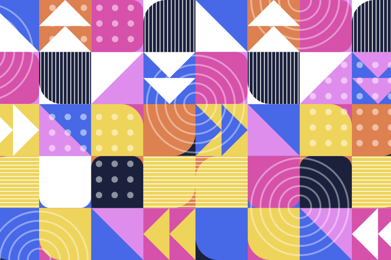 Vinilna preproga v stilu mozaika memphis - TenStickers