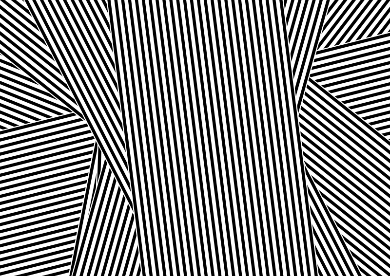 črno-bele črte vinilne preproge - TenStickers