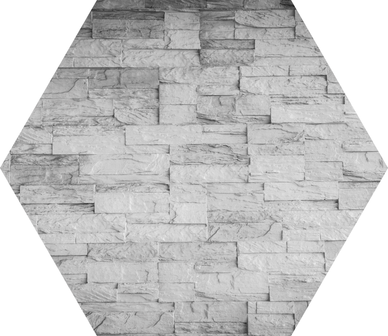 šesterokotna tekstura kamnita vinilna preproga - TenStickers