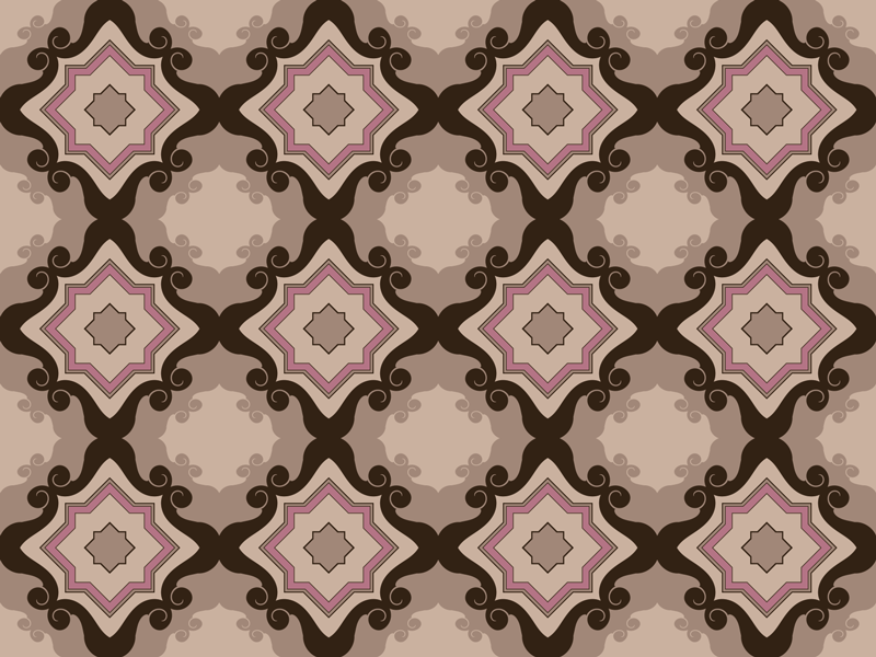 čudovite baročne ploščice vintage vinilna preproga - TenStickers