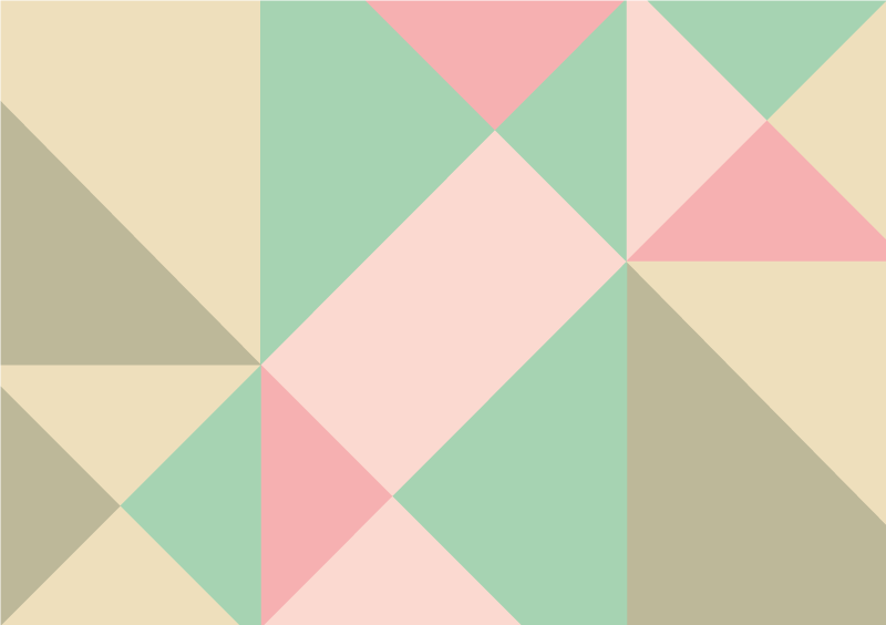 čudovite mehke barve geometrijska vinilna preproga - TenStickers