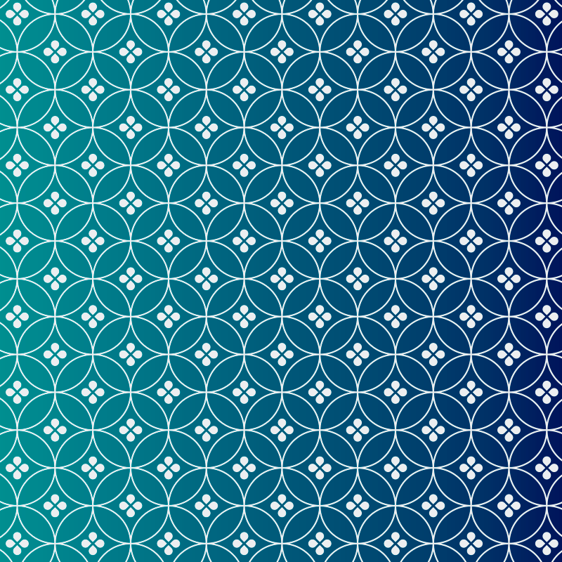 Vinilne preproge z geometrijskimi vzorci v modri barvi - TenStickers