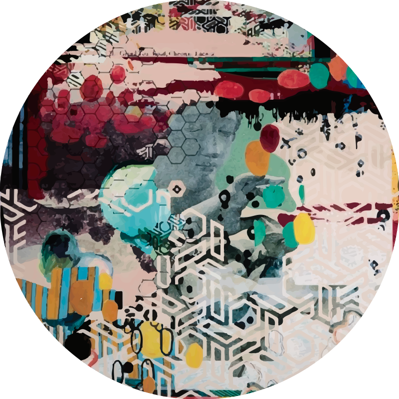 Mešanica moderne vinilne preproge urbane umetnosti - TenStickers