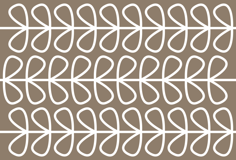 Bež listi vzorec etnične vinilne preproge - TenStickers