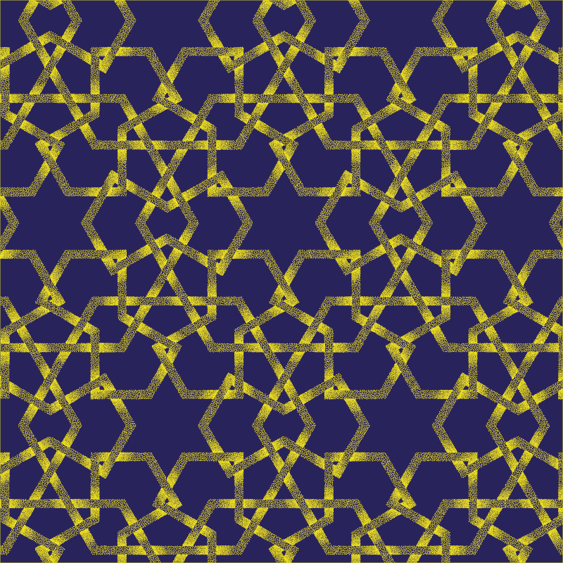 Modro-rumene zvezde sodobna vinilna preproga - TenStickers