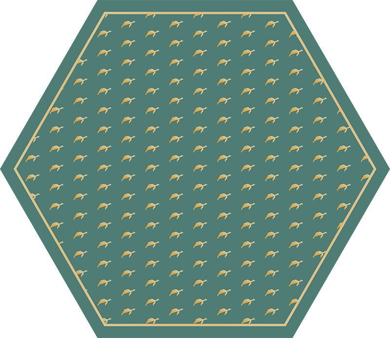 Geometrijska želva preproga živali - TenStickers