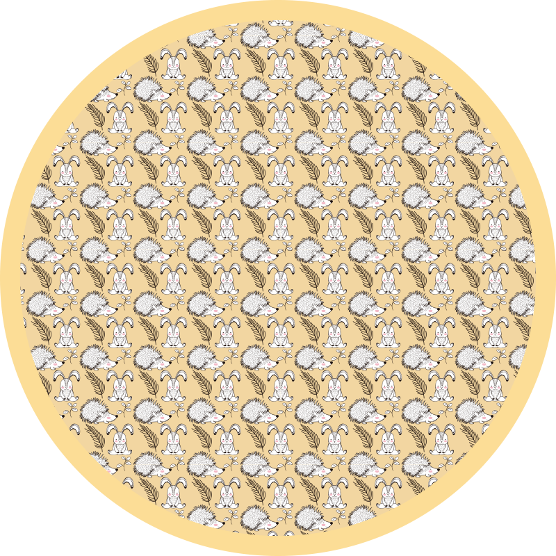 Divje živali in kunci živalska vinilna preproga - TenStickers