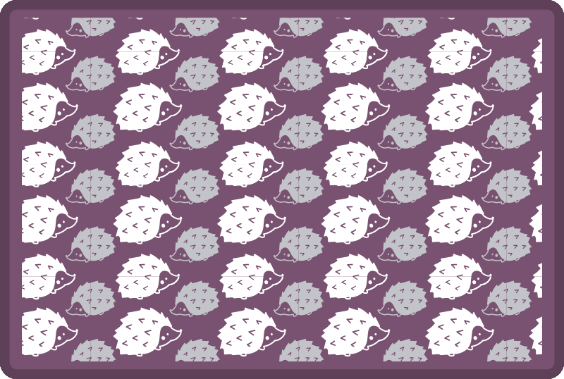 Risani ježi Otroške vinilna preproga - TenStickers