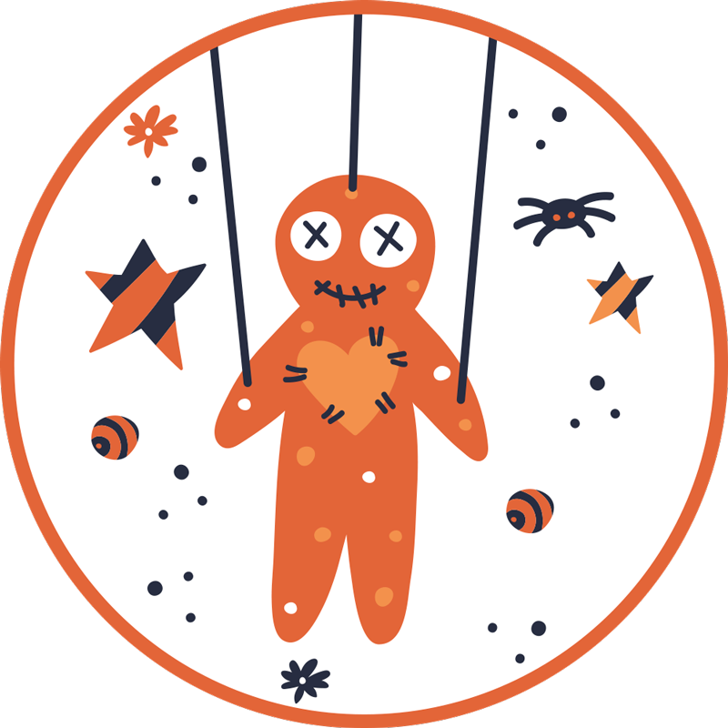 Medenjaki za noč čarovnic Vinilna preproga za noč čarovnic - TenStickers