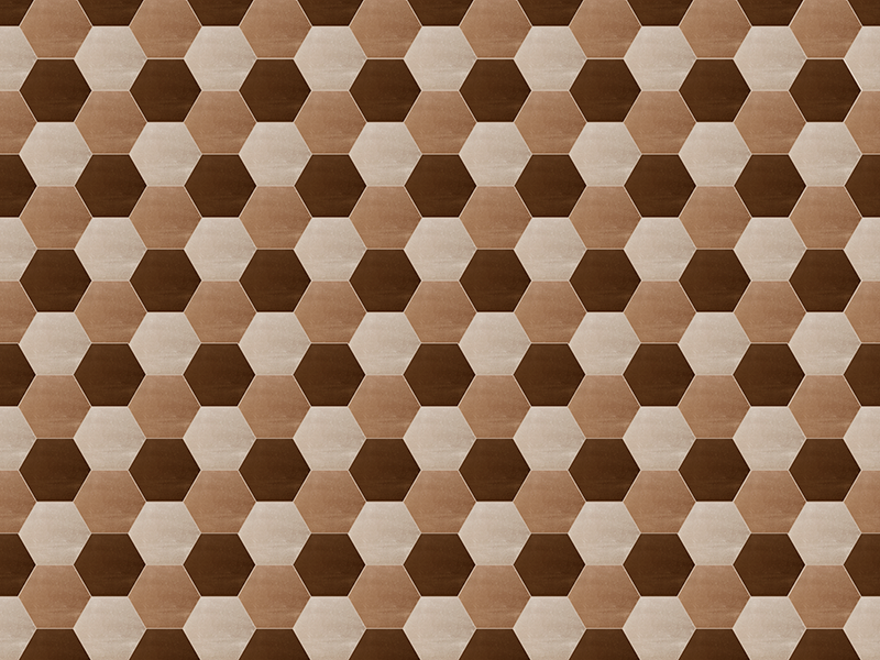 šestkotna lesena tekstura vinil preproga - TenStickers