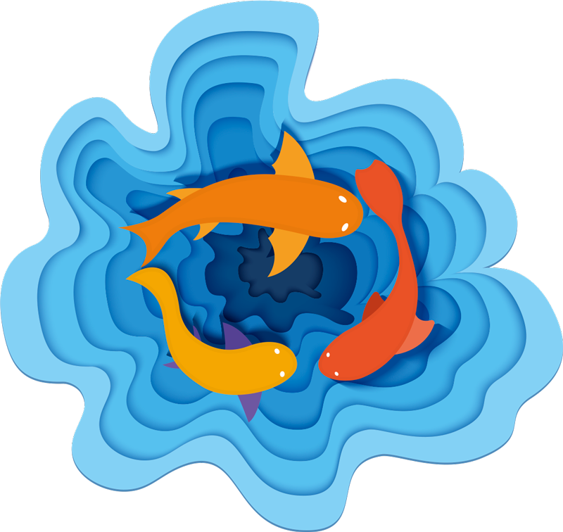 Vzorec vodnega koija Tepih z živalskim potiskom - TenStickers