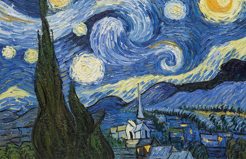 Van gogh starry night vinil preproga za jedilnico - TenStickers