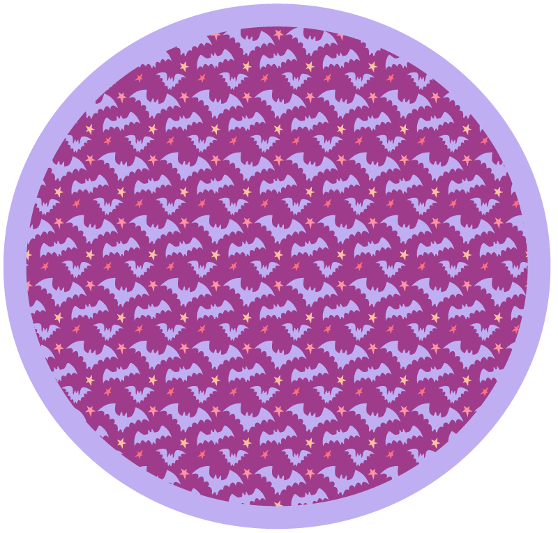 Otroška vinil preproga za noč čarovnic z netopirji - TenStickers