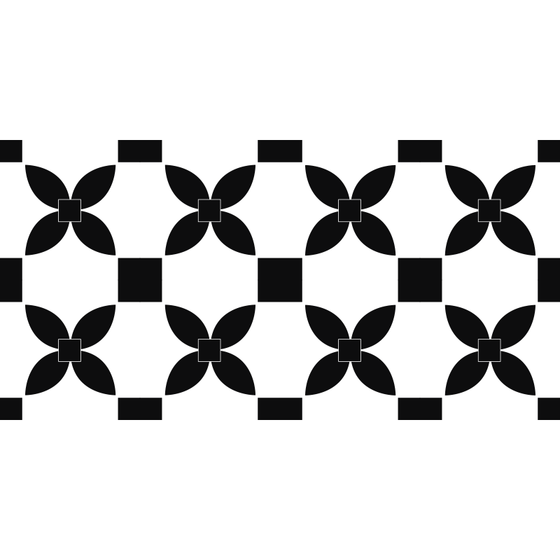 črna potiskana ulična vinil preproga črne ploščice - TenStickers