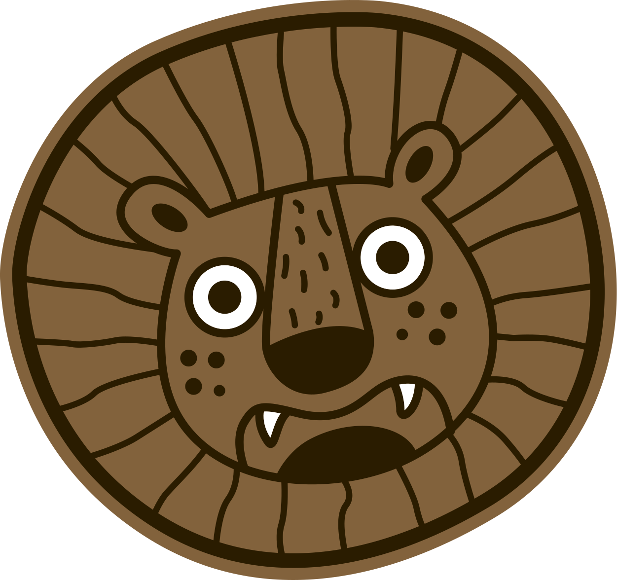 Vinil preproga lev za otroške preproge živali - TenStickers