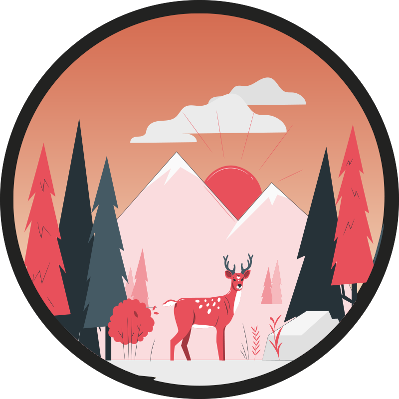 Spokojna divjina Naravne vinilnea preproga - TenStickers