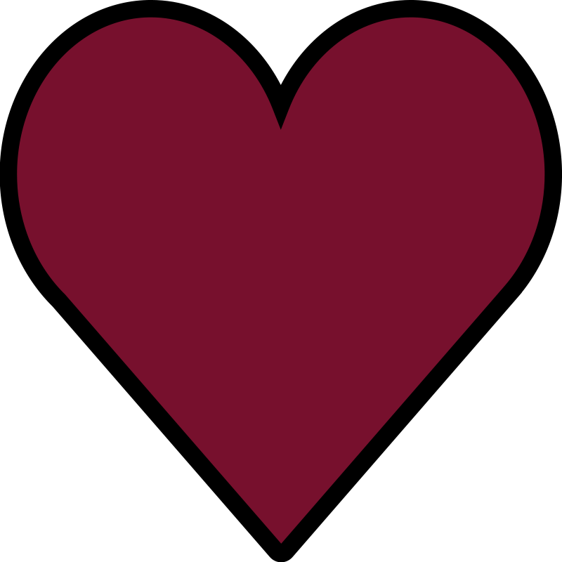 Rdeča vinil preproga v obliki srca - TenStickers