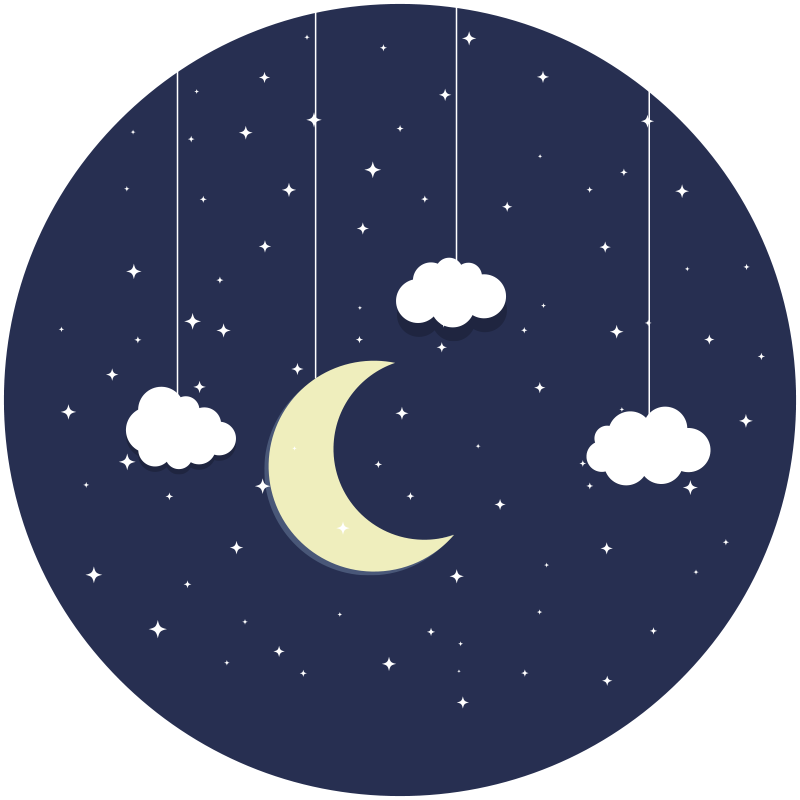 Starry night star vinil preproga - TenStickers