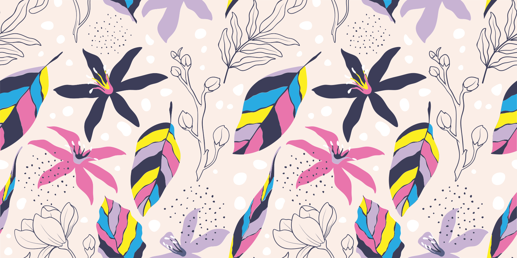 Cvetlična fantazija cvetlična vinilna preproga - TenStickers