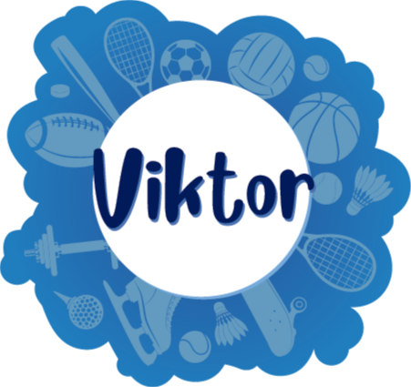 Personaliziran športni emblem Vinilna preproga z imeni - TenStickers