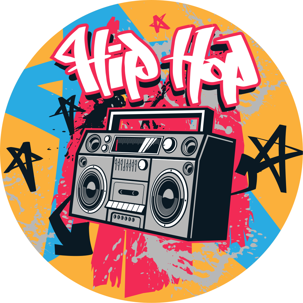 Hip hop plesalka spalnica preproga - TenStickers