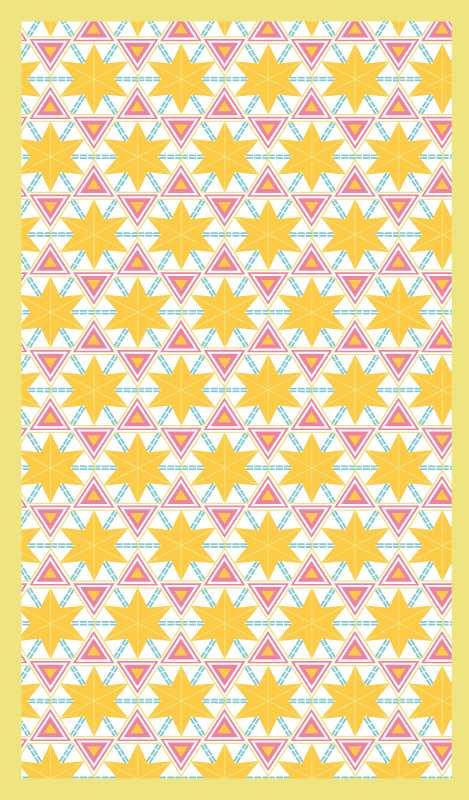 Vinilna preproga za kuhinjo geometrijski zvezdni vzorec - TenStickers