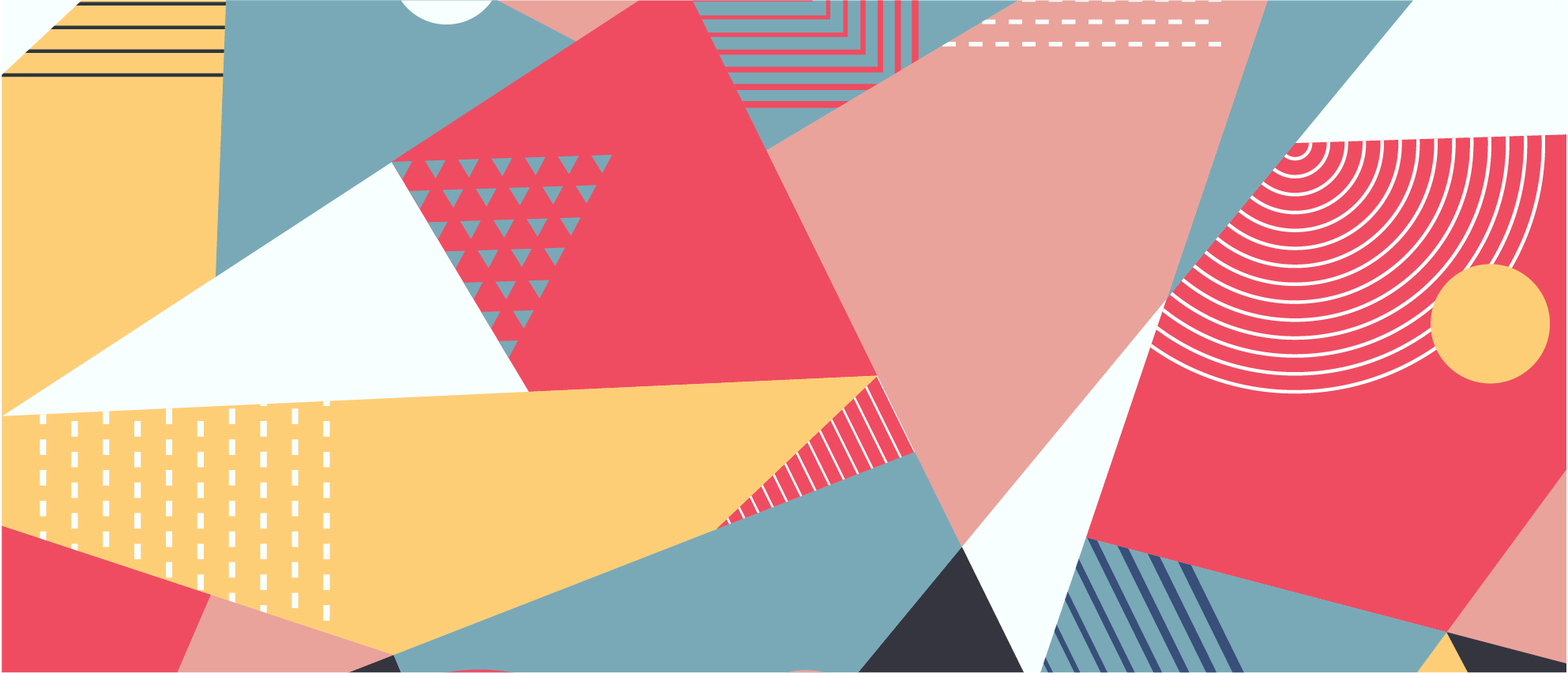 Geometrijska barvita moderna preproga - TenStickers