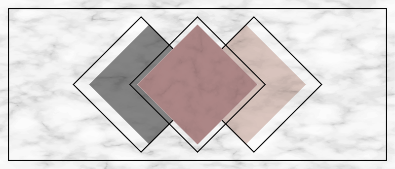 Tri rombe moderna preproga - TenStickers