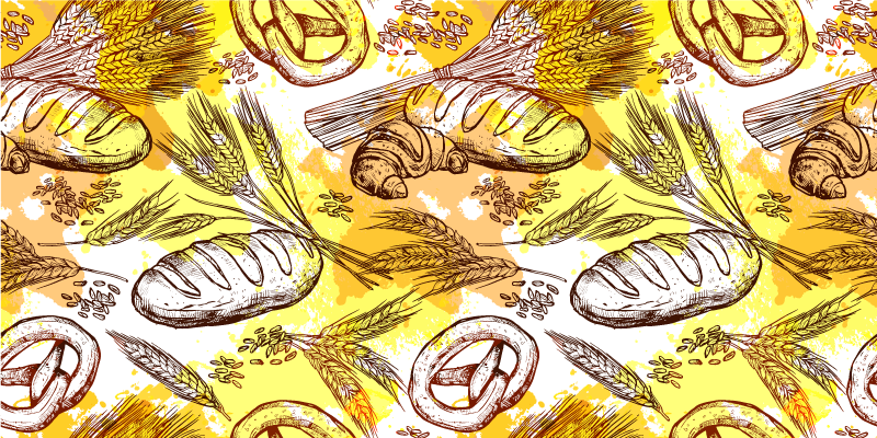 Oblikovanje s temo pekarne Starinski vinilni tlak - TenStickers