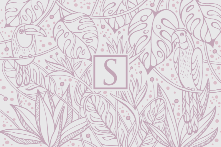 Roza osebna preproga iz džungle - TenStickers